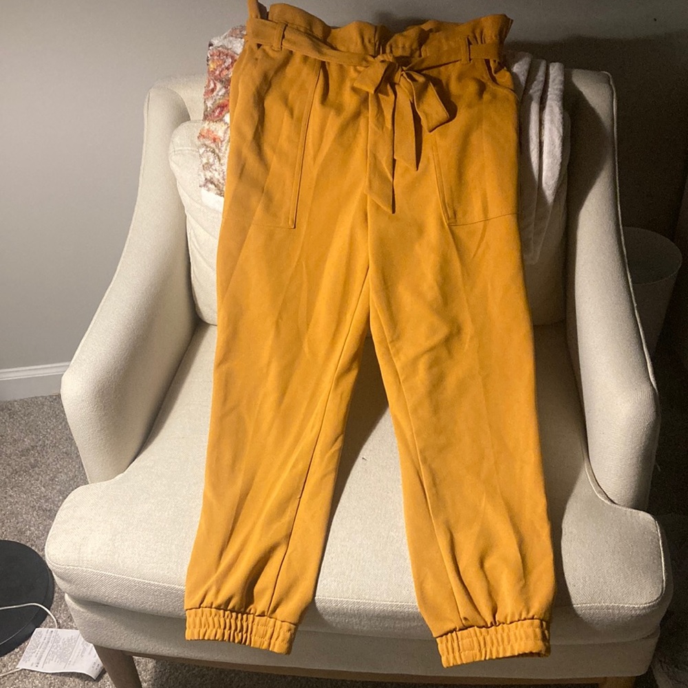Mustard Yellow Jogger Pants
